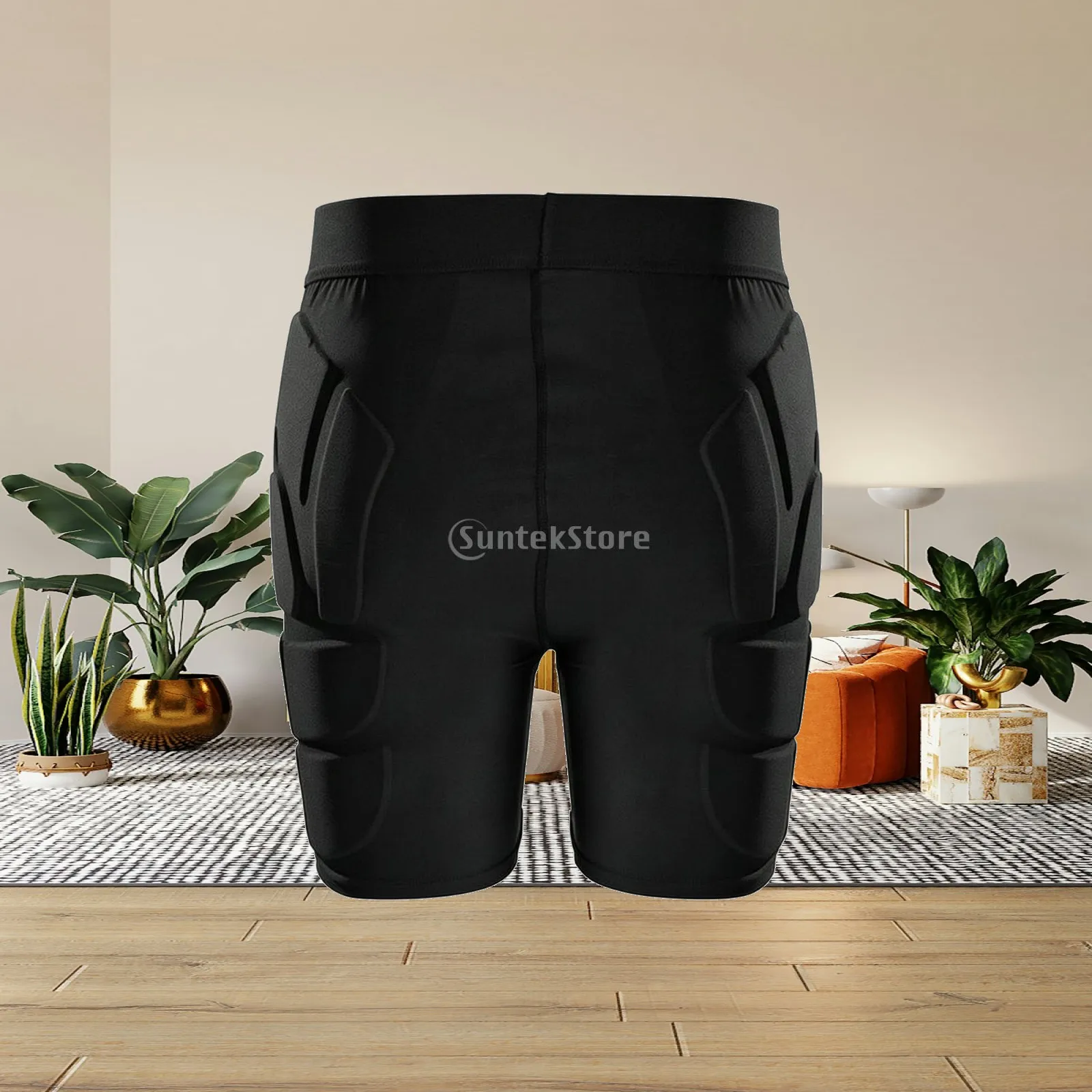 Lightweight Athletic Protective Shorts EVA Cotton Padded Vest for Football Basketball Skating Safety Gear