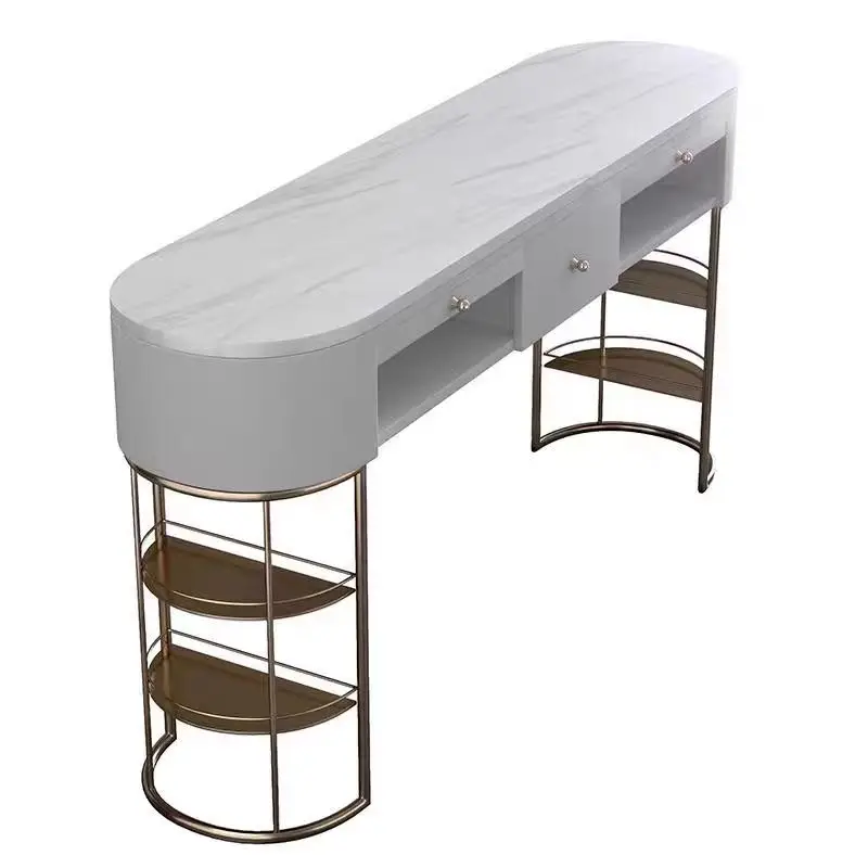 ##Internet Celebrity Marble Nail Table at Special Price, Economical Single and Double Person, Internet Celebrity Nail Table