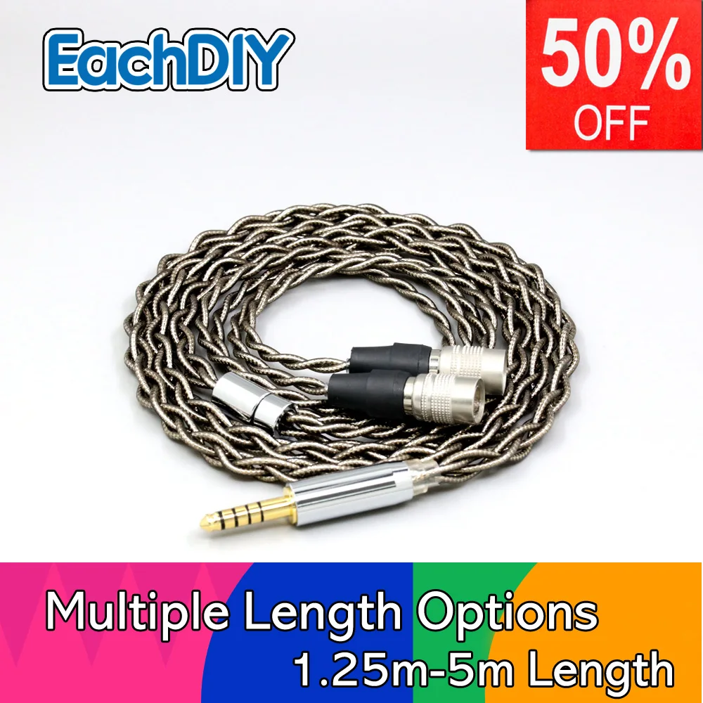 

99% Pure Silver Palladium + Graphene Gold Earphone Shielding Cable For Mr Speakers Alpha Dog Ether C Flow Mad Dog AEON LN008215