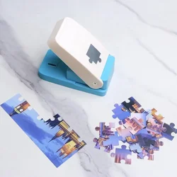 DIY Handmade Puzzle Punching Machine DIY Children Intelligence Flower Punching Machine Children's Jigsaw Puzzle Making Machine