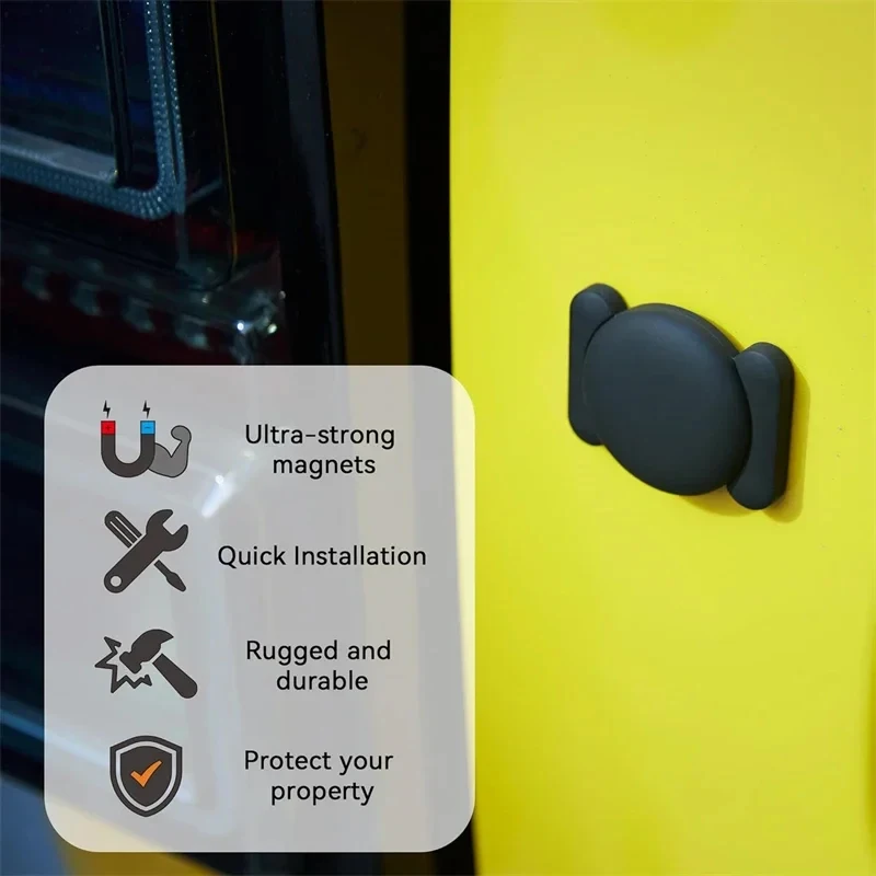 AliExpress NONE 2Pcs Strong Magnetic Silicone Protective for Apple Airtag Hidden GPS Tracker Waterproof Holder for Smart Tag Bike Motorcycle Car