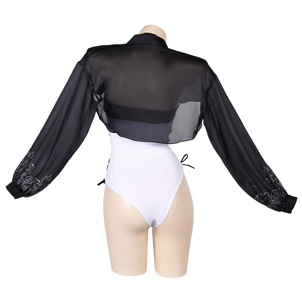 Costume de maillot de bain de cosplay de type B, maillot de bain, combinaison, tenues, fête de carnaval d'Halloween, trempée, jeu, NieR, Autommiver1.1a, No2