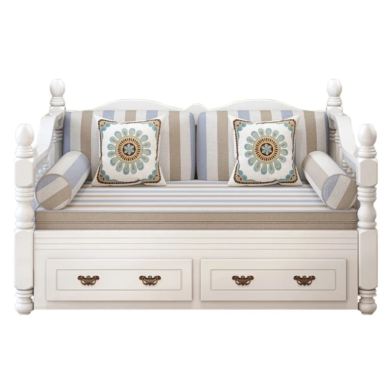 

Solid Wood Multi-Functional Dual-Use Study Living Room Sofa Bed 1.2 M 1.5 M
