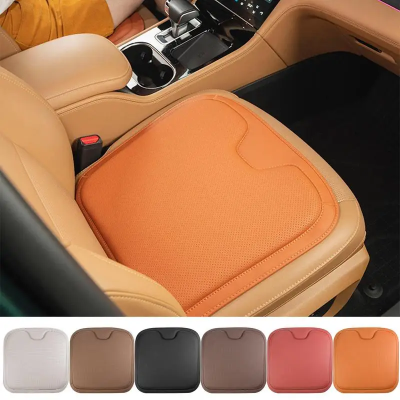 

Car Seat Cushion Pad Non-slip Silicone Protector Faux Leather Mat Pad Seat Cover Protector Backrest Pad For Auto Interior Tools