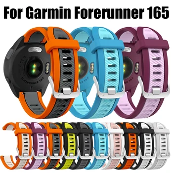 20 มม.ซิลิโคนสําหรับผู้เบิกทาง Garmin 165 เพลงสําหรับ Garmin Vivoactive 3 5 Venu SQ 2 สร้อยข้อมือนาฬิกา
