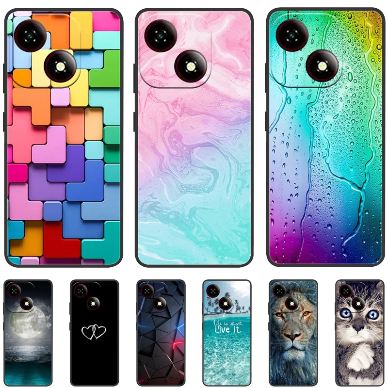 

For ZTE Blade A35e Case Silicone Luxury Space Soft Bumper for ZTE Blade A35e Z2466 Phone Cover TPU Funda BladeA35e Protector