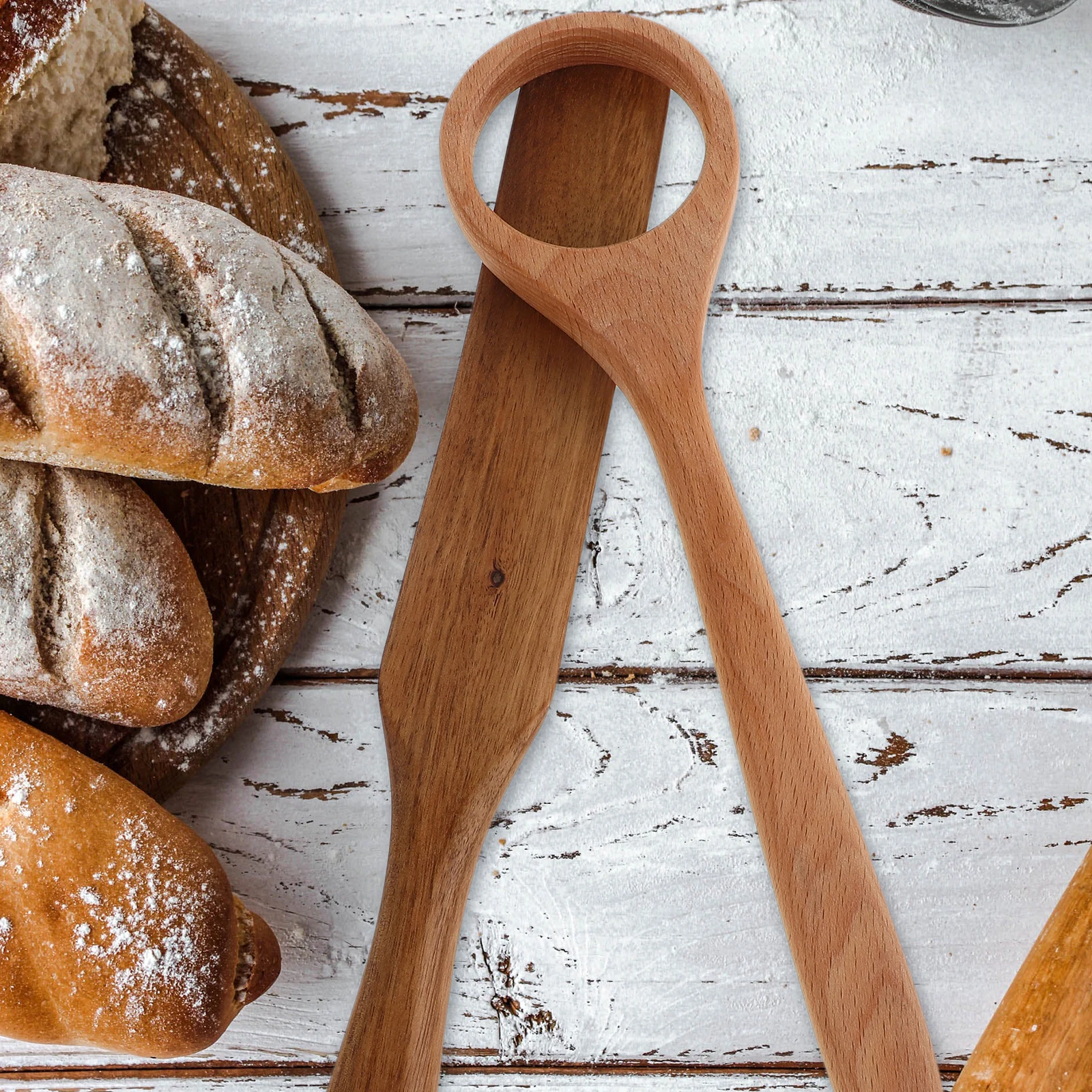 

1 Set Wooden Dough Whisk For Sourdough Danish Dough Mixing Bread Tools Stirring Rod Egg Whisks Cooking Utensils Kitchen Bar