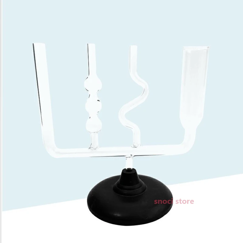 Connectors, experimental equipment for mechanical liquid pressure, plastic or glass teaching instrument with base 1Piece