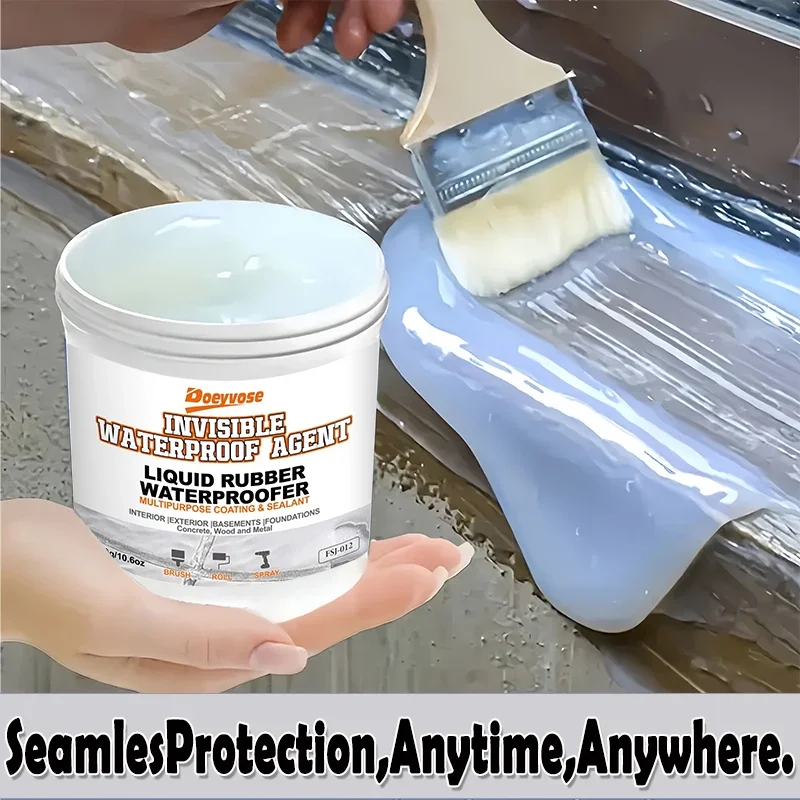 500g/300g/100g Clear Invisible Waterproof Sealing Coating Strong Insulating Sealant Paste House Leak Fix Tool