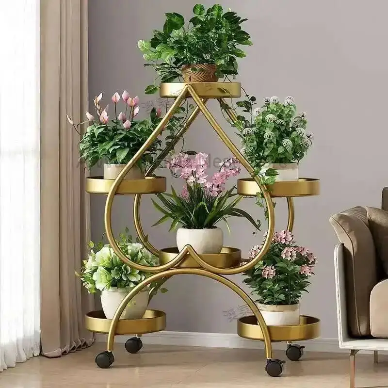 

Fashion Designer Modern Minimalist Flower Aesthetics Rack Plant Display Shelf Indoor Wedding Decoration Muebles Home Furniture