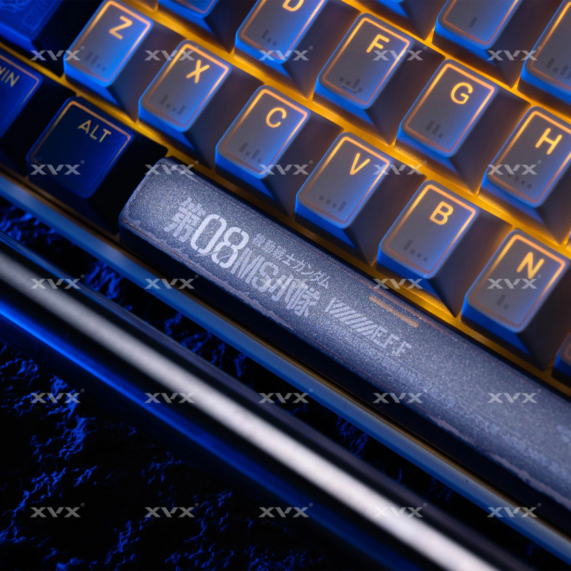 XVX 142 Keys Gundam Keycaps Shine Through Cherry Profile PBT Dye