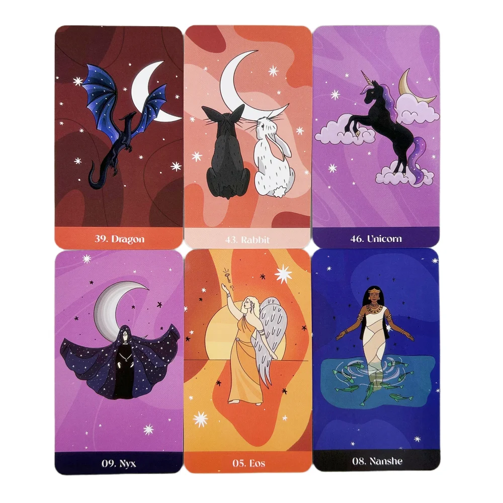 Spirit Allies Carte Oracle Un mazzo da 60 Tarocchi Visioni inglesi Edizione divinazione Borad Giocare a giochi