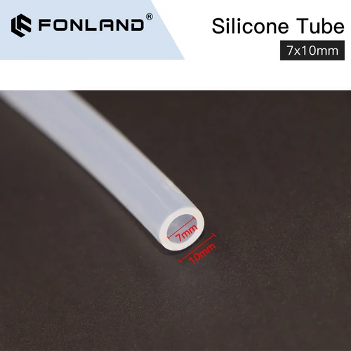 Imagen 2 del producto Tubo de silicona de 7mm y 8mm, manguera Flexible para Sensor de agua, bomba de agua, enfriador de agua para máquina cortadora láser de CO2