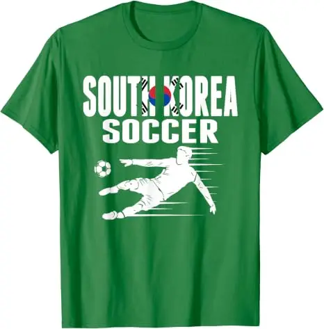 Patriotisches koreanisches Südkorea-T-Shirt, Flagge von Südkorea, koreanische Sportspiele, Sporttrikot, Fußball-Grafik-T-Shirt, Fußballkleidung – Detail 18