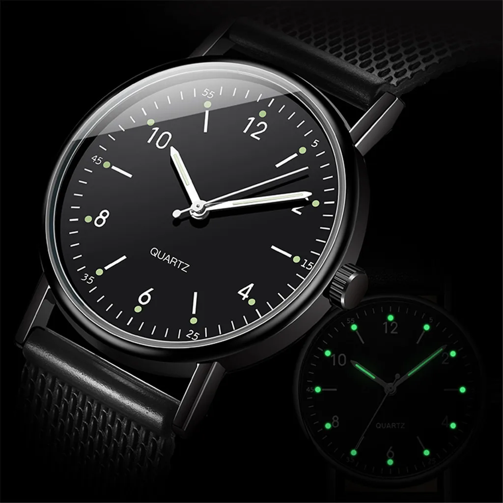 Women'S High-End Quartz Watch Casual Non-Waterproof Stainless Steel Luminous Dial Leather Steel Ladies Watch Luxury Fashion