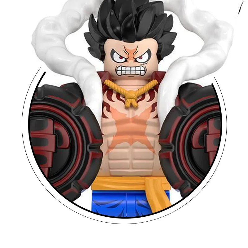 8-teiliges Set Luffy Zoro Nami Sanji Chopper Bausteine Mini-Actionfiguren Zubehör Weihnachtsgeschenke für Kinder