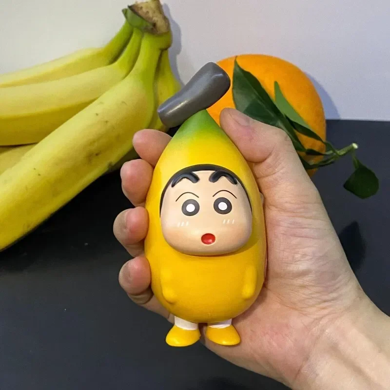 

12CM Banana Crayon Shin-chan Game Birthday Gift Fruit COS 2D Figure Model For Children's Gifts