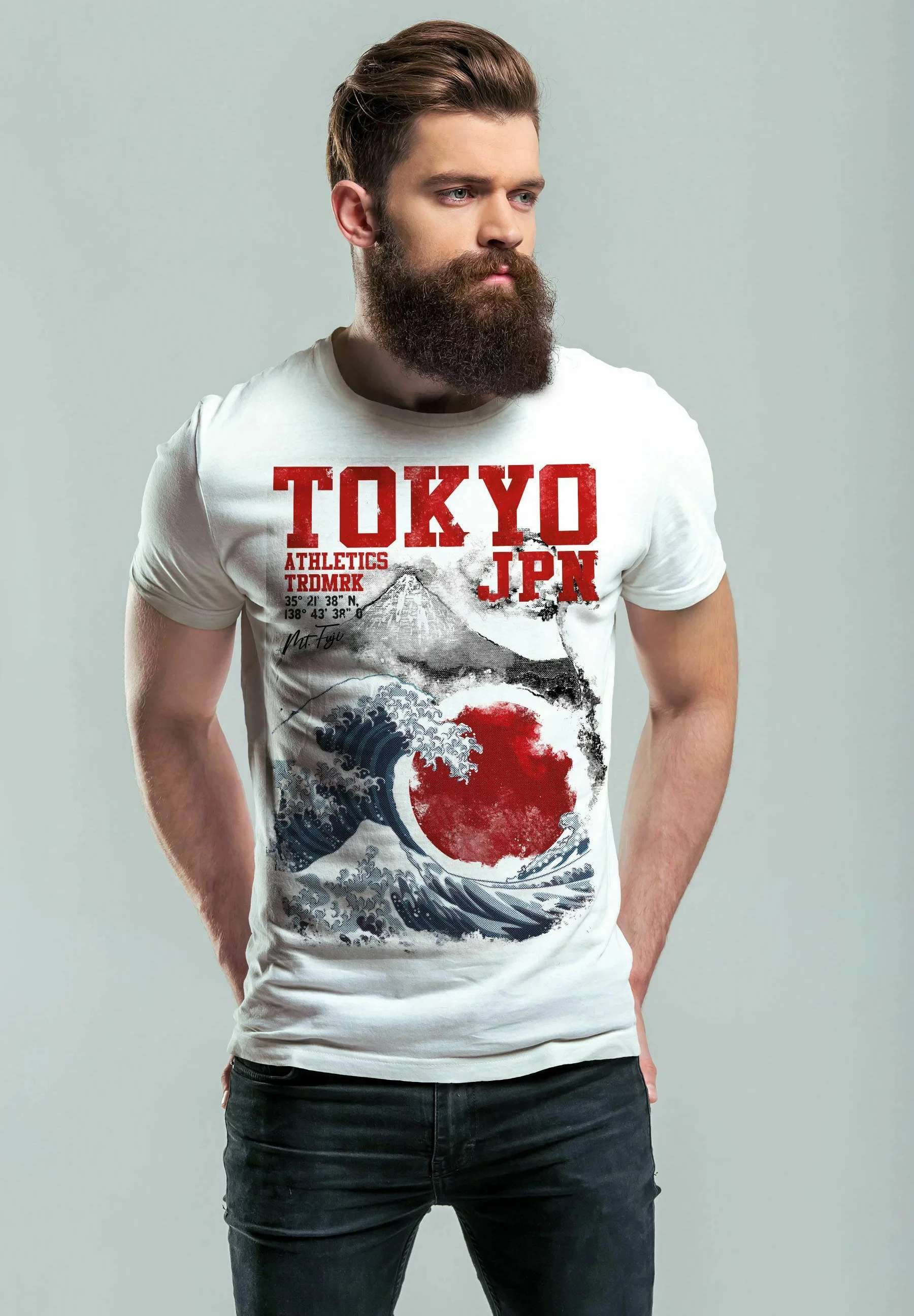 Brand Streetwear Tokyo - โตเกียวสไตล์ญี่ปุ่นเสื้อยืดลำลองกลางแจ้งเทรนด์แบรนด์เสื้อยืดผ้าฝ้ายกราฟิกชายหญิงฤดูร้อนสตรีทแวร์
