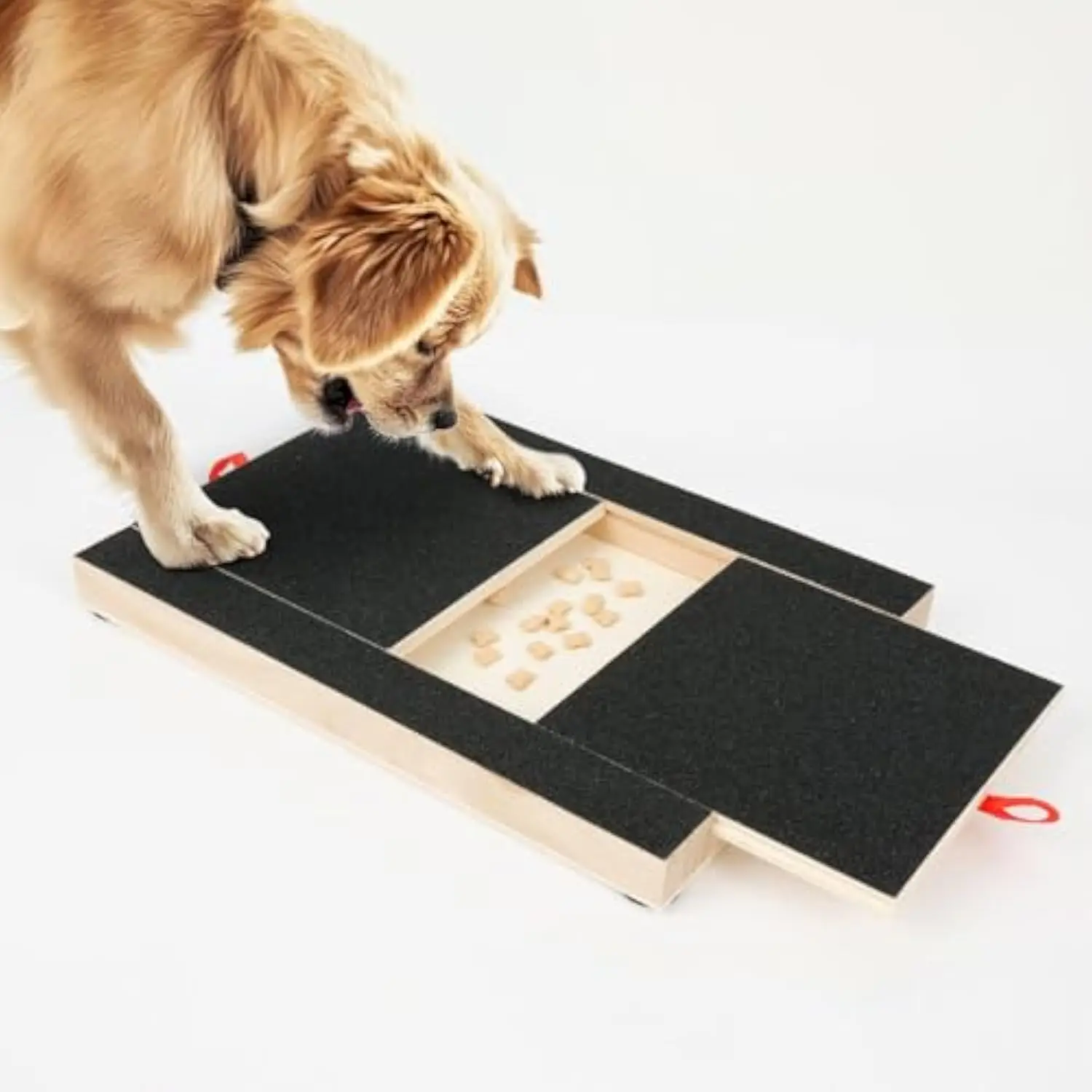 

Multifunctional Dog Nail Scratch Board Pet Cat Scratch Board Bamboo Dog Scratch Pad for Nails With Treat Box