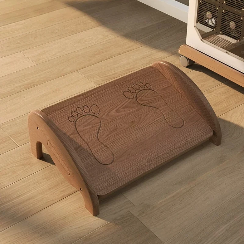 Wooden Relexing Foot Stool Floor Elegant Upholstered Comfy Foot Stool Dressing Tble Shoemaker Meubles De Maison Furniture ﻿