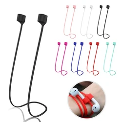 Soft Silicone Anti Lost Magnetic Rope Earphones for Apple AirPods Pro 2 Galaxy Buds 3 Bluetooth Wireless Headphone Earbuds Strap