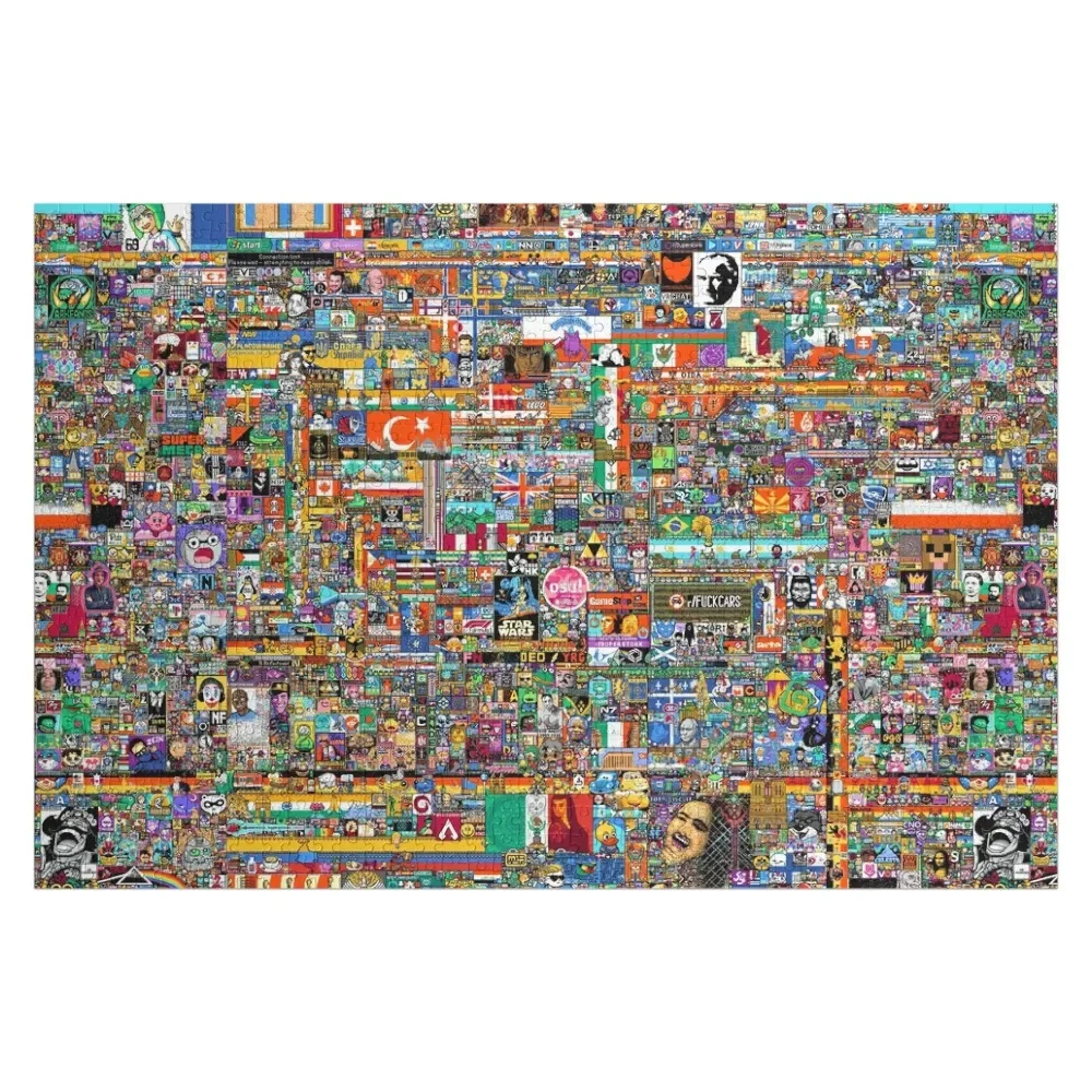 

Пазлы r/place 2022, произведения искусства, персонализированное имя, деревянные животные, деревянное фото, персонализированные головоломки