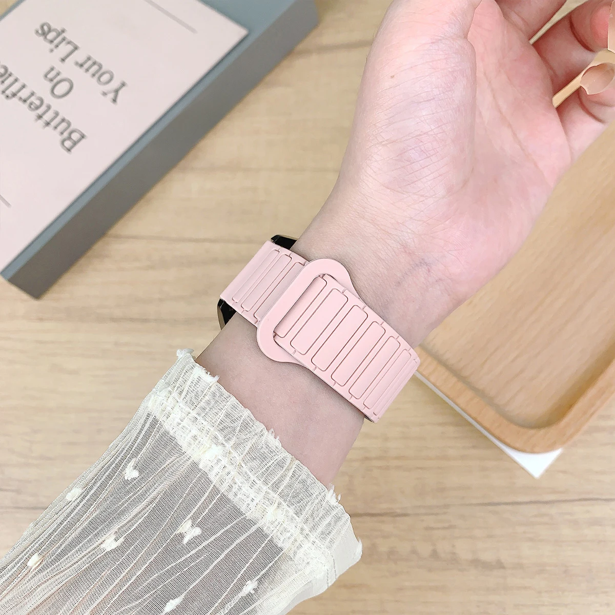 Magnetisches Armband für Samsung Galaxy Watch 8 9/8Classic 40 44mm 46mm Silikonband für Galaxy Ultra 2026 Ultra 47mm Uhrenarmband – Detail 4