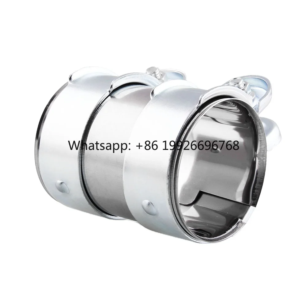 

Stainless Steel Quick Release Exhaust V Band Clamp with Male Female Flange Exhaust Joint Band Performance Exhaust Accessories