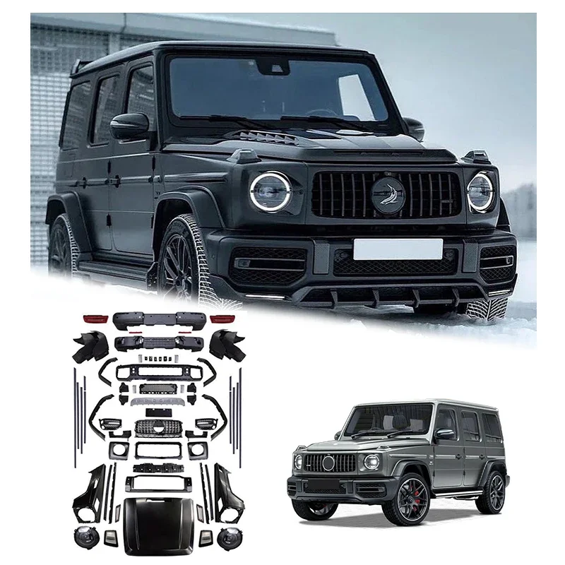 Amg Surrounds Front And Rear Bumper Modifications Body Kit For Mercedes-Benz G-Class W463 Late Change To G63 AMG 2004-2018