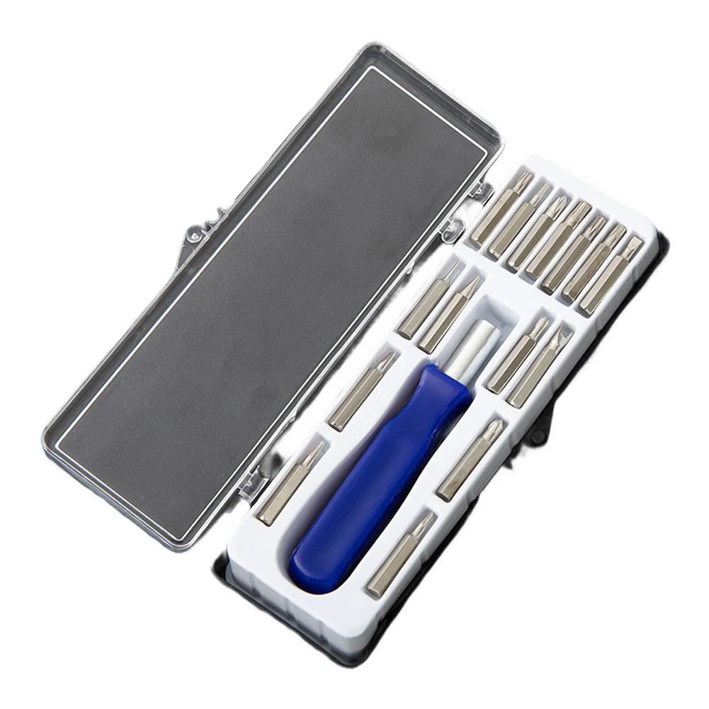 Набор магнитных отверток 16 в 1 для прецизионного ремонта телефонов, планшетов, фотоаппаратов с организованным чехлом для переноски