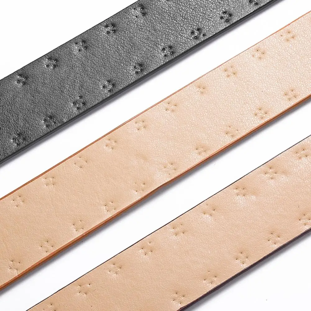 حزام عريض فاسق مع ترصيع دائري للرجال والنساء، حزام جلد البقر الغربي العتيق للجينز، حزام ريترو بانك روك القوطي #6