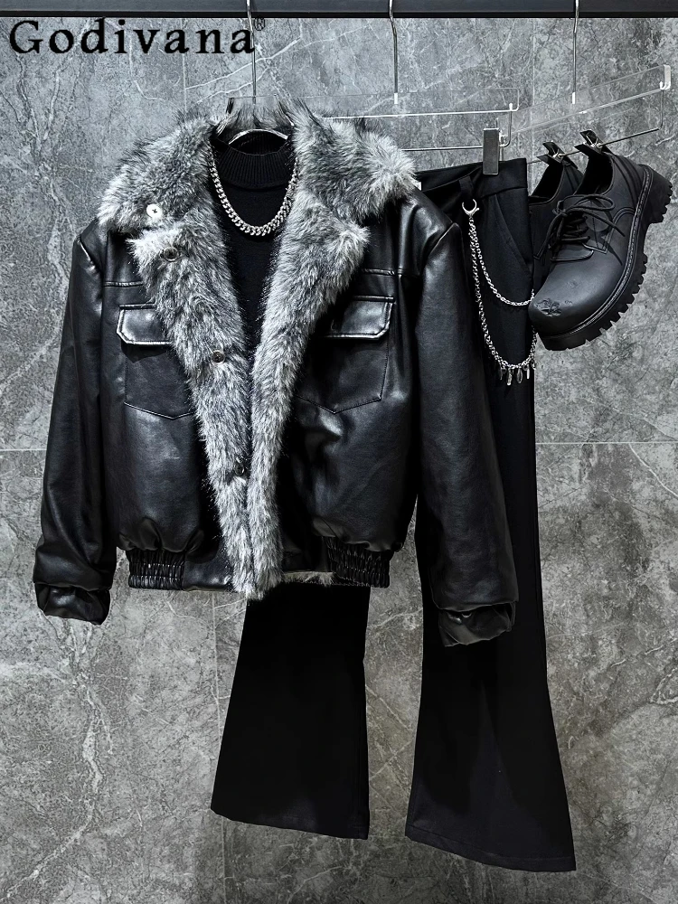 

2025 зимняя новая утолщенная теплая двусторонняя носимая красивая куртка из искусственной кожи, мужские свободные модные универсальные куртки с длинными рукавами