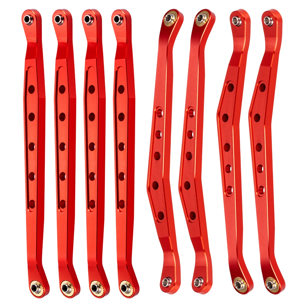 AXSPEED-enlajes superiores e inferiores de suspensión de chasis de Metal para 1/10 RC Crawler Axial Wraith 90018 RR10 90048 AX10 piezas