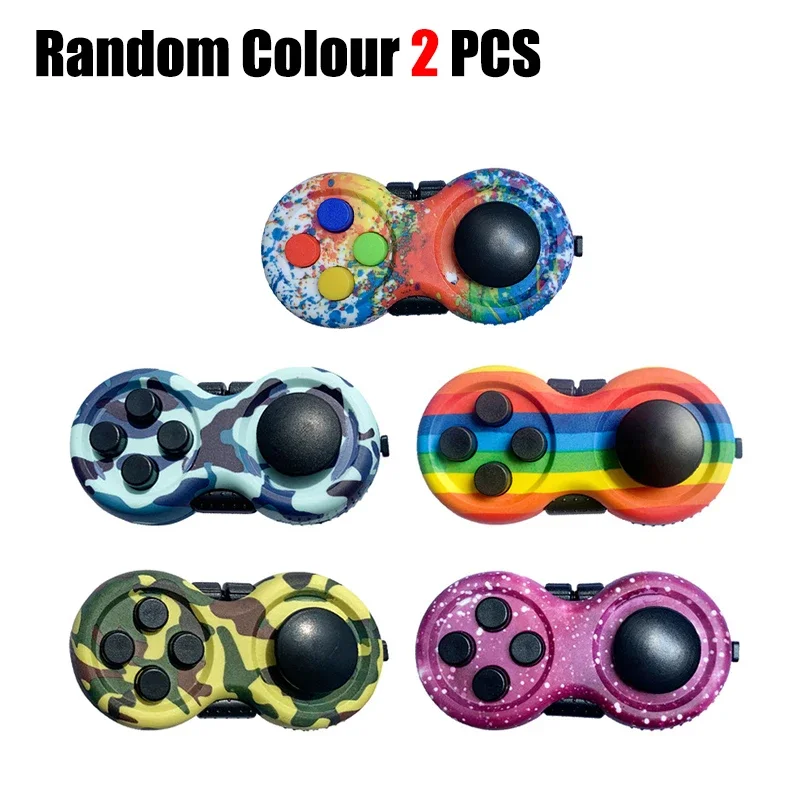 Nuevo almohadilla controladora Fidget de primera calidad con 8 funciones Fidget, cubo de juguete de enfoque de juego, alivia el estrés y la ansiedad, juguetes para regalos