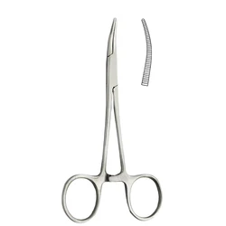 1pc Stainless Steel Hemostatic Forceps Surgical Forceps Tool Hemostat Locking Clamps Forceps Fishing Pliers Curved Tip