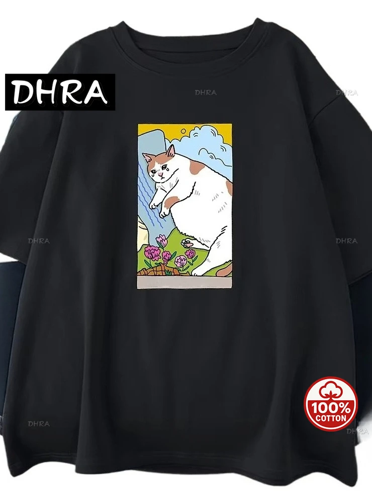 

Summer Mans Tee Clothing Vintage Personality Street Tops Cartoon Graphic Oversize Short Sleeve Men Cotton T-Shirts Casual