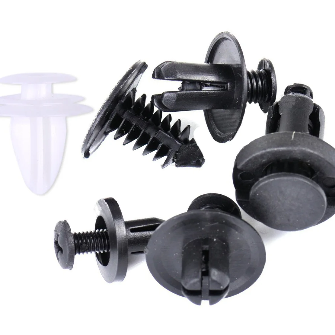 Kit 625 Clip Di Fissaggio Auto – 16 Tipi Di Rivetti Universali In Plastica Nera Per Paraurti, Parafanghi, Interni + 5 Attrezzi
