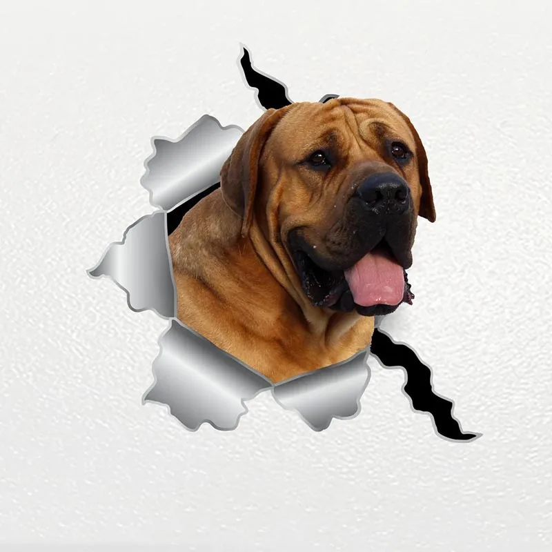 Y490# Car Sticker Mastiff Dog Pet Animal Waterproof Vinyl Decal Car Accessories Decor Pegatinas Para Coche