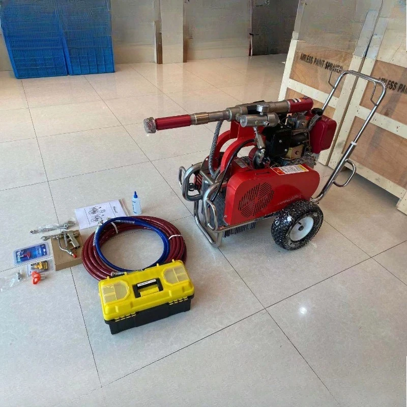 Putty Airless Sprayer High Pressure Hose Spraying Construction Equipment Interior Exterior Wall Putty Coating Machine