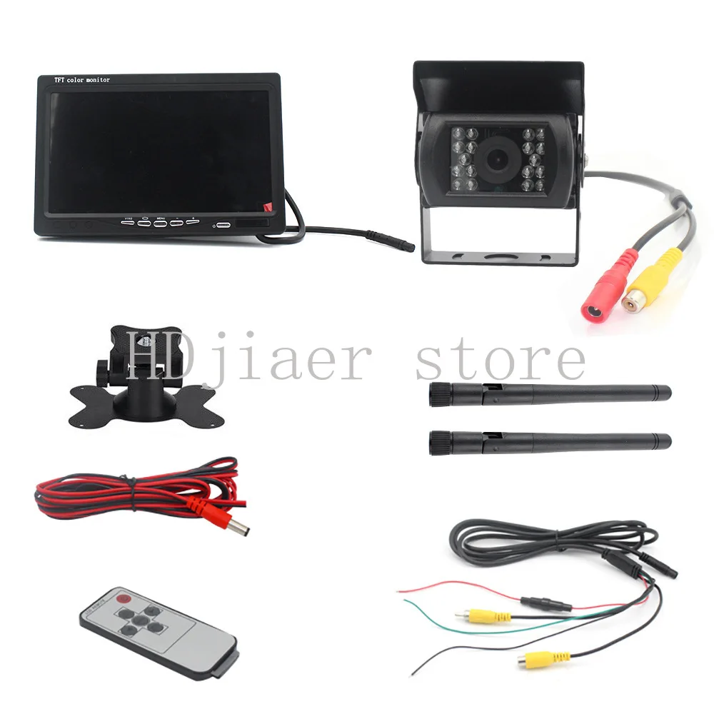 7-inch wireless analog signal monitoring truck dashcam reversing camera blind spot camera