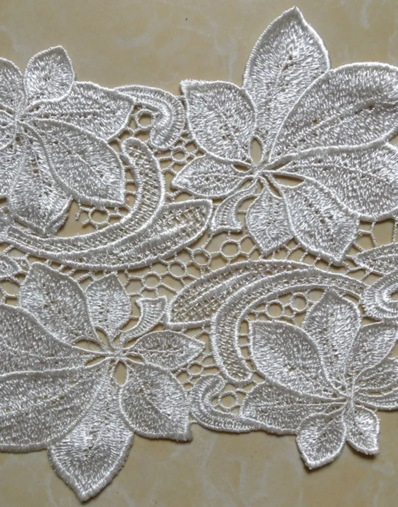 

19cm luxurious water soluble embroidery big leaf lace,clothes and home item decoration accessories,XERY14329I