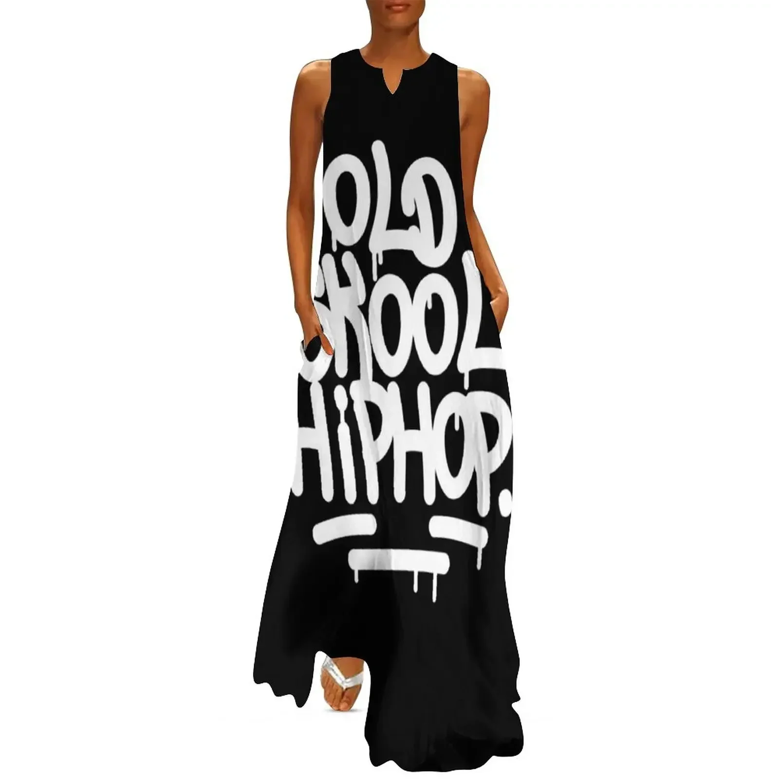 

Old School Hip Hop Graffiti 90's Rap Design Long Dress evening dress Women's summer dresses Dress