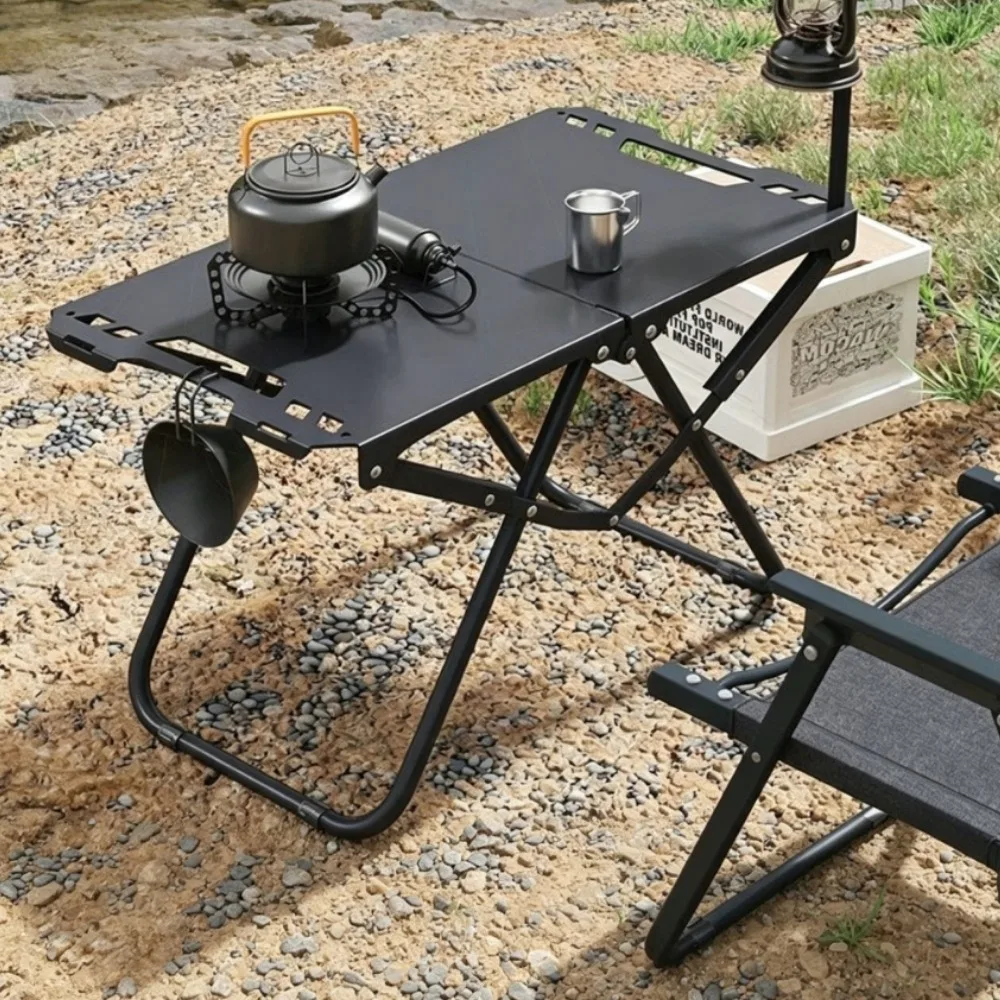 Outdoor Folding Tactical Table Carbon Steel Lightweight Camping Picnic Folding Table Portable Picnic Multi-purpose Tea Table