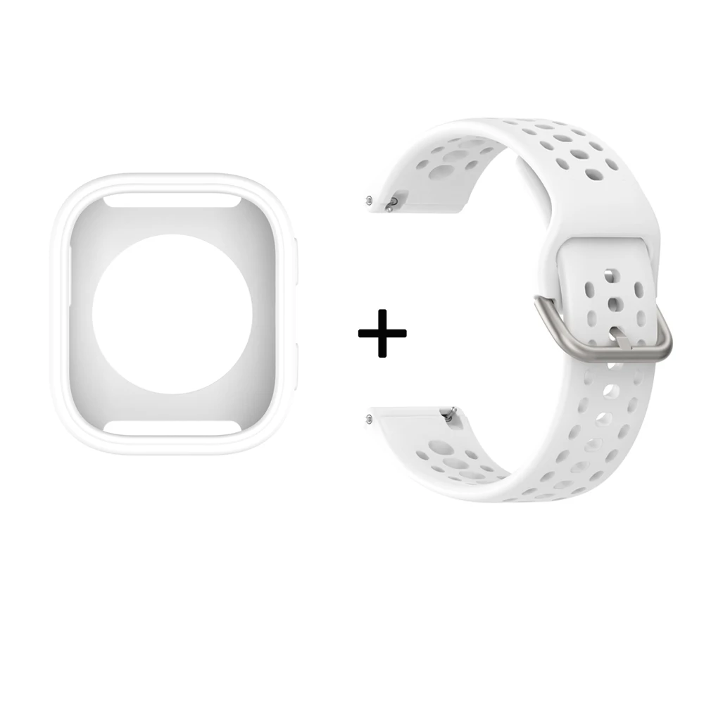 Чехол из ТПУ + силиконовый ремешок для Amazfit Bip6 (A2435) аксессуары для умных часов ремешок для часов спортивный браслет замена корпуса