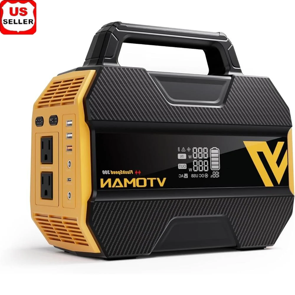 

Портативная электростанция, 70000 мАч, легкий, 7 розеток, генератор переменного тока, 600 Вт, с PD, 100 Вт, тип-C, быстрая зарядка, аварийная ситуация для кемпинга