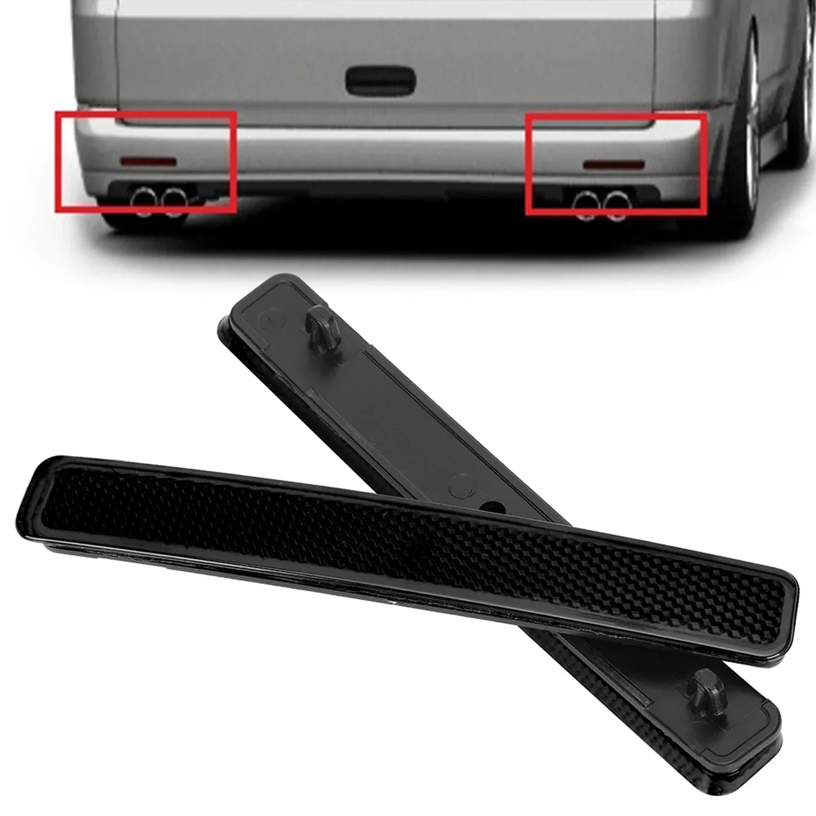 1 Pair Of Rear Bumper Reflector Assembly Light Fit For T5 Transporter 2003-3011 7E0945105
