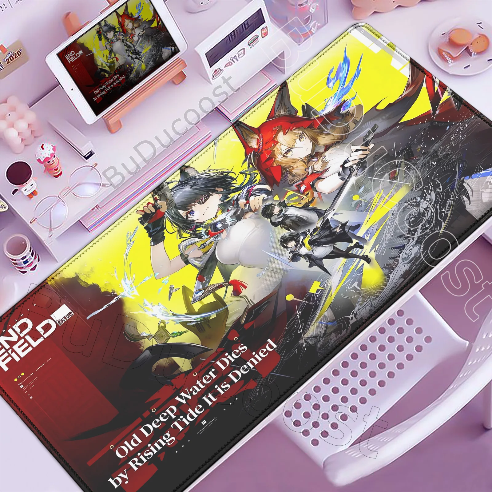 か*こ様 ロッシ プレイマット アークナイツ エンドフィールド 大判マウスパッド New Arknights Endfield Rossi Mouse Pad XXL Large Cute Anime