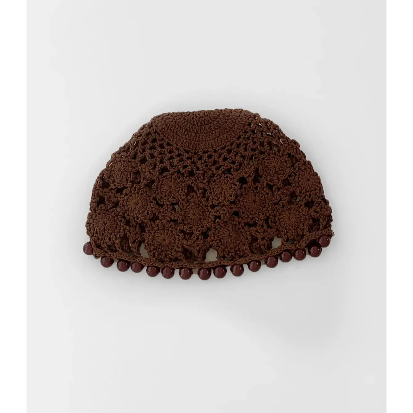 بلون الرجعية شخصية حبة الديكور اليدوية الكروشيه الجوف تو قبعة المرأة العرقية نمط أنيق رقيقة البلوز قبعة