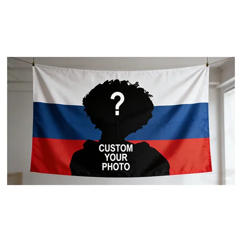 Custom Russia Flag Personalized Decorative Banner Design Your Own Image For Dorm Room Decoration Garden Yard
