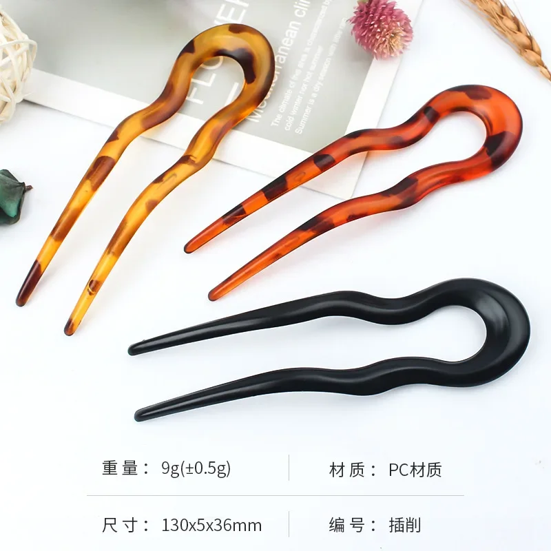 Fashion U Shape Hair Clip Styling Tools Magic Bending Hairwear Convenient Simple Hair Stick Women Hairpin Hair Accessories